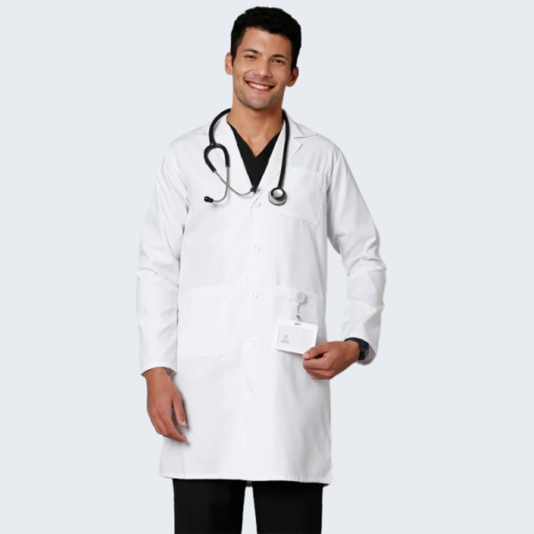 Men’s Classic Long Lab Coat