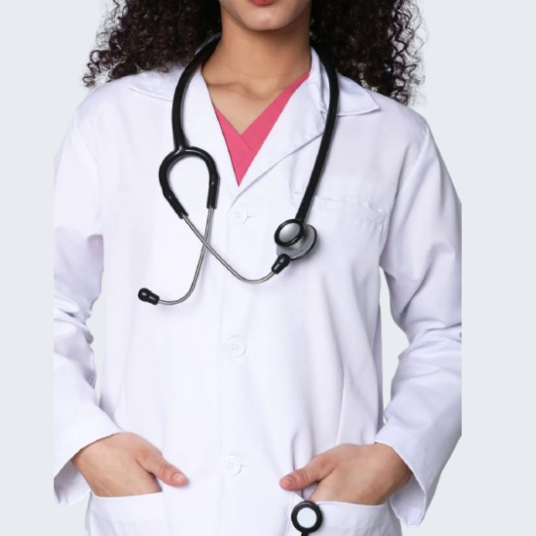 Women’s Elegant Long Lab Coat