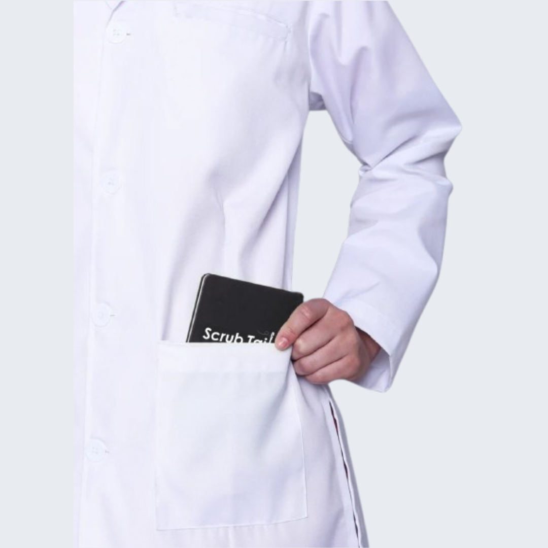 Women’s Elegant Long Lab Coat